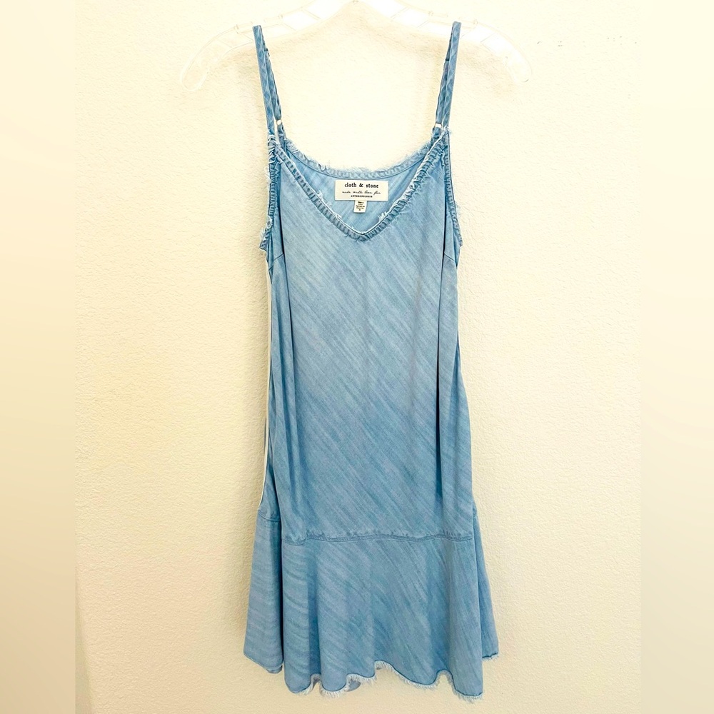 Anthropologie Cloth & Stone Soft Denim Dress - S
